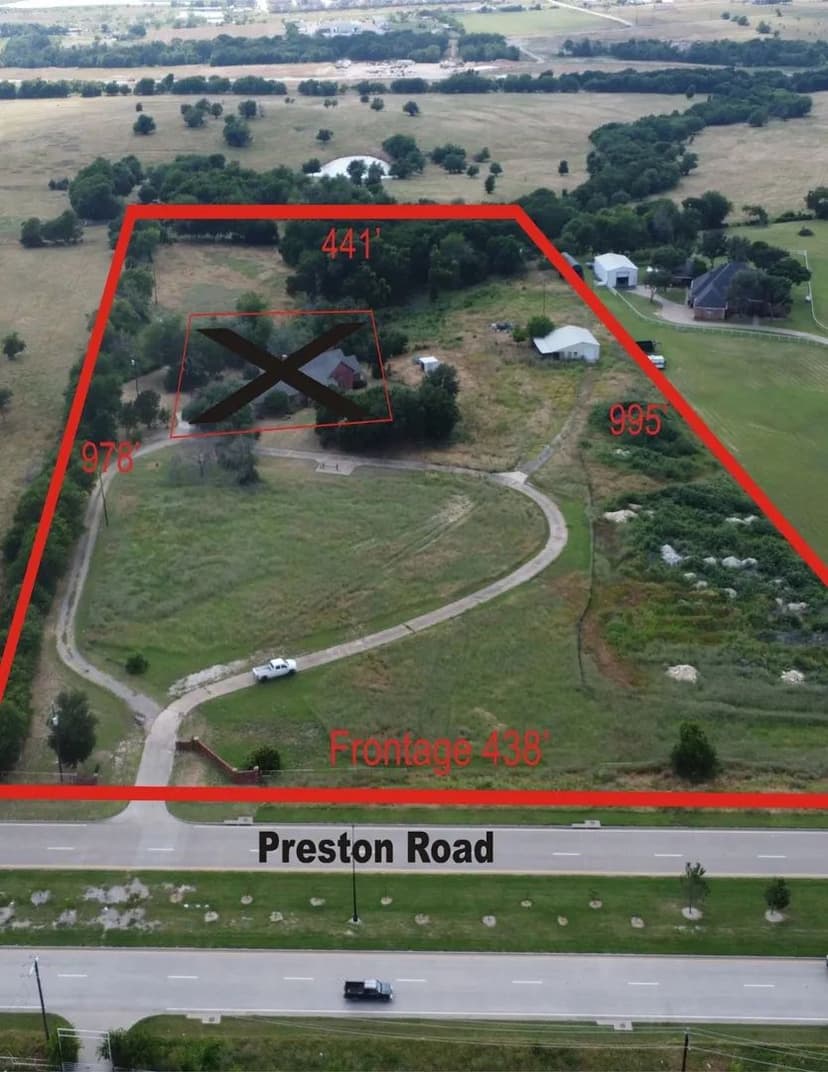Property from tbd Preston Road N - KW