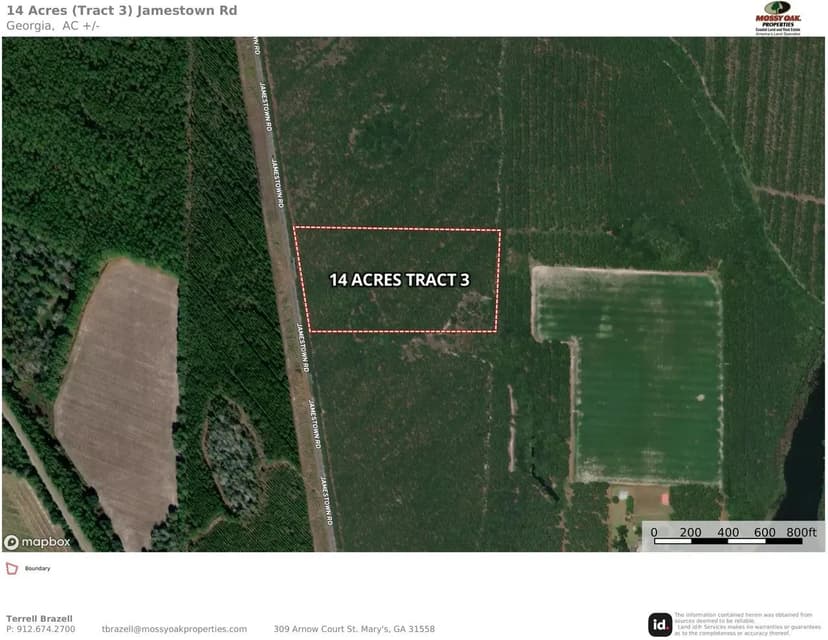 14 Acres (Tract 3) Jamestown Rd