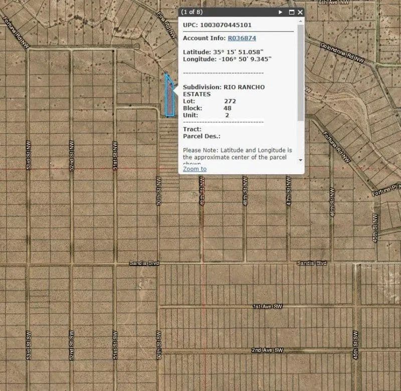 Land -Single Family Acreage in Rio Rancho - Rio Rancho, New Mexico, 87124
