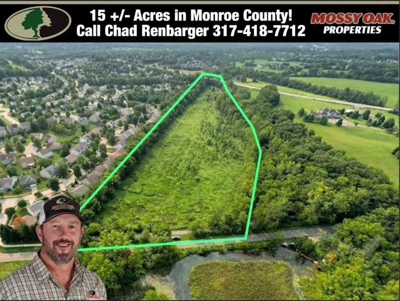 15.24± Acres Bordering the Clear Creek Trail — Minutes from Bloomington & IU - Bloomington, Indiana, 47403