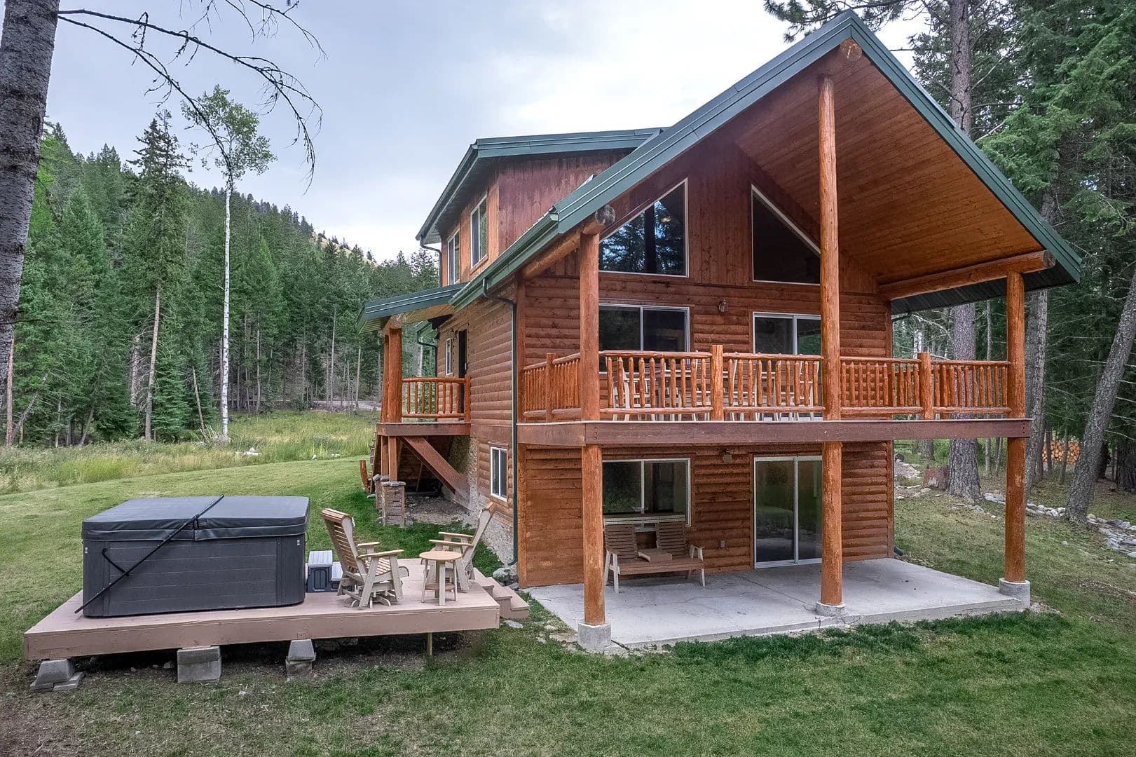 log A-frame on ten secluded acres in NW Montana - Montana, 59920