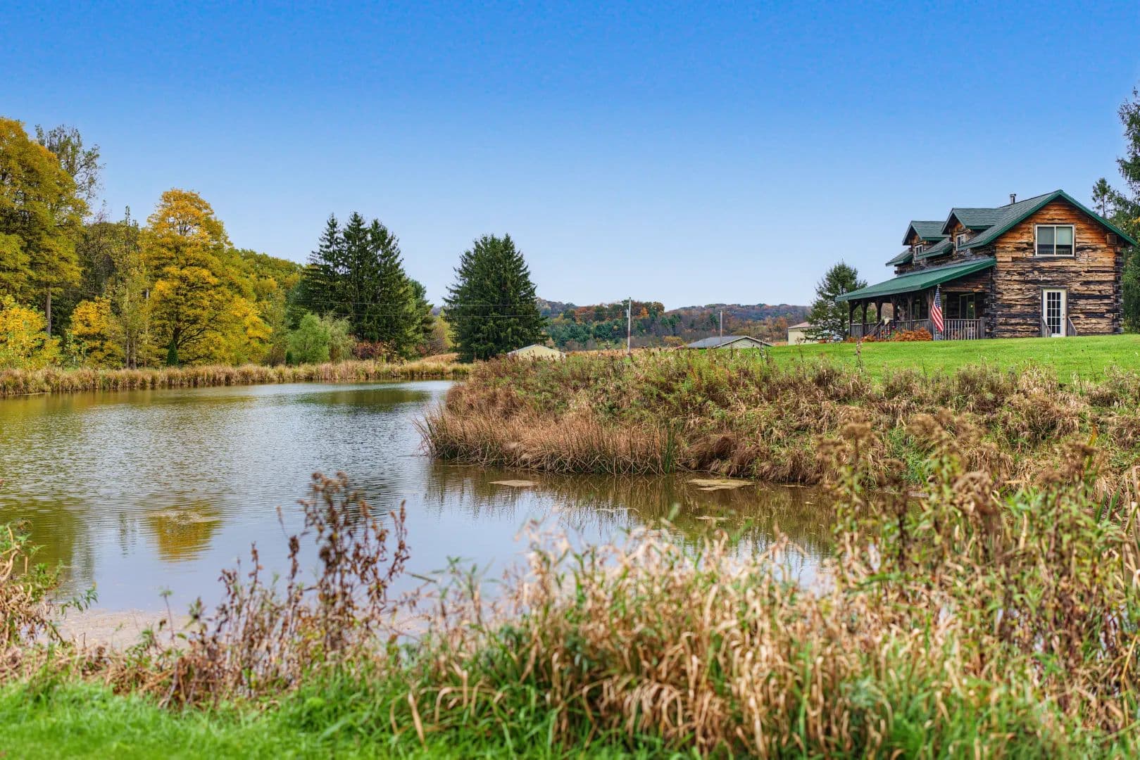 95.02-Acre Premier Whitetail Hunting Estate with Log Cabin, Pond & Spring-Fed Stream in Richland County, Wisconsin - Richland Center, Wisconsin, 53581