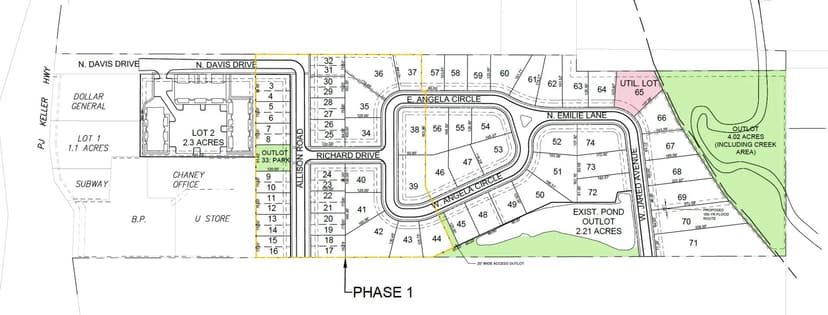 Property from Lots 3&4 Allison Road - KW