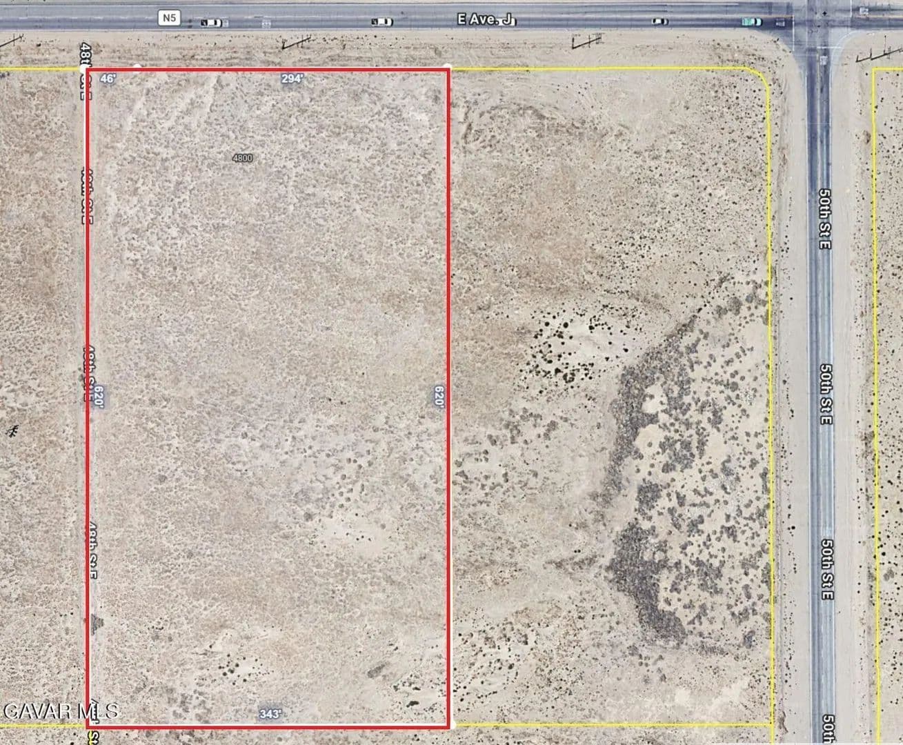 4.9 Acres of Land for Sale in Lancaster, CA - land for sale