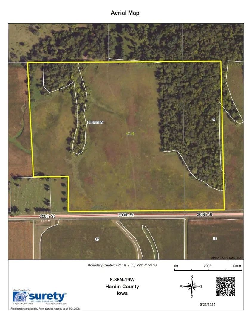 47.69 Acres of Land for Sale in Union, Iowa - Union, Iowa, 50258