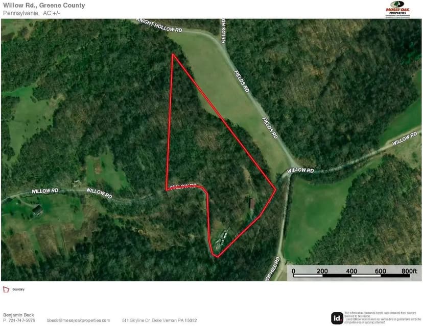Willow Rd., Greene County - 10 +/- Acres