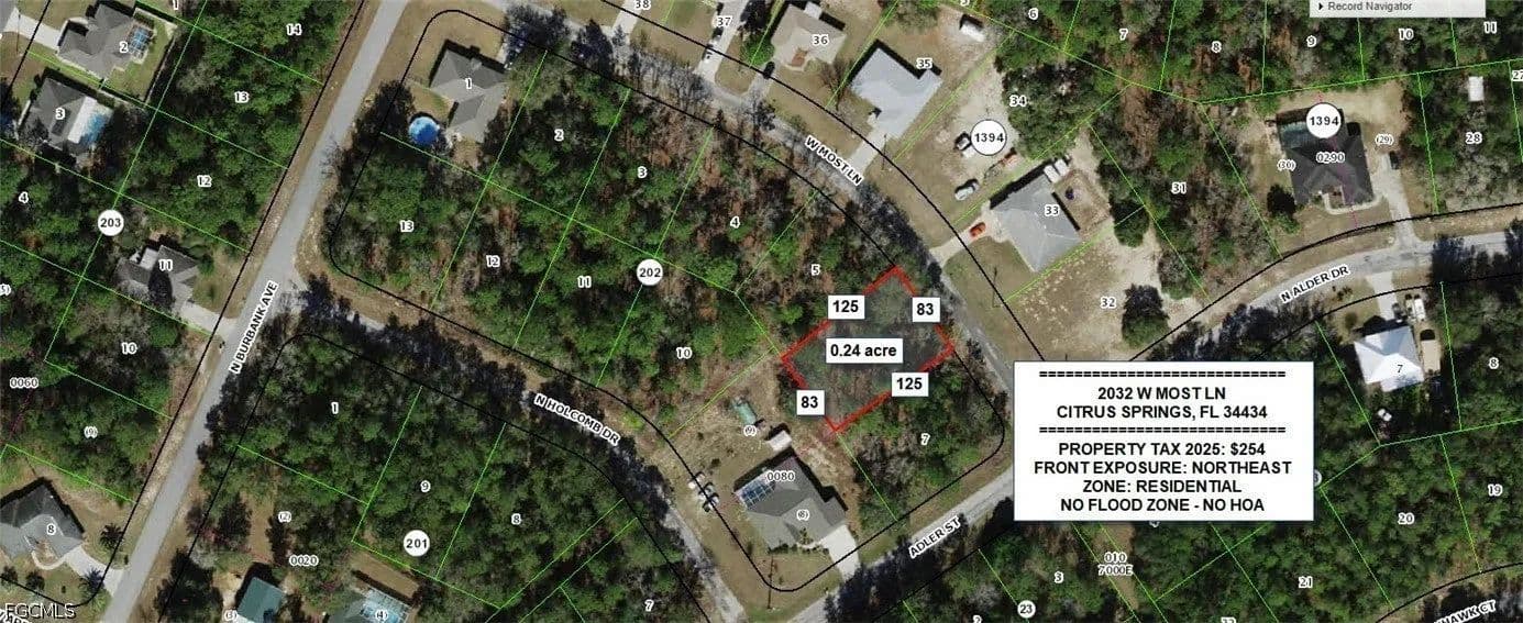 Lots & Land-Other in Citrus Springs - Citrus Springs, Florida, 34434