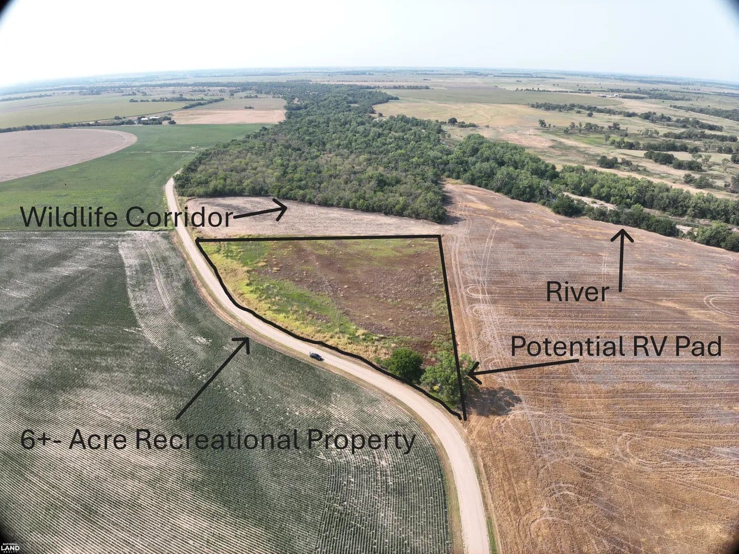 6-Acres Affordable Recreational & Hunting Potential - Raymond, Kansas, 67573