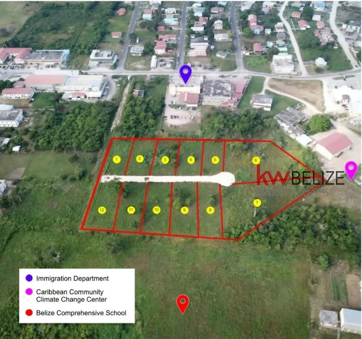 Mountain View Lot #12: Prime Building Opportunity in Belmopan - land for sale
