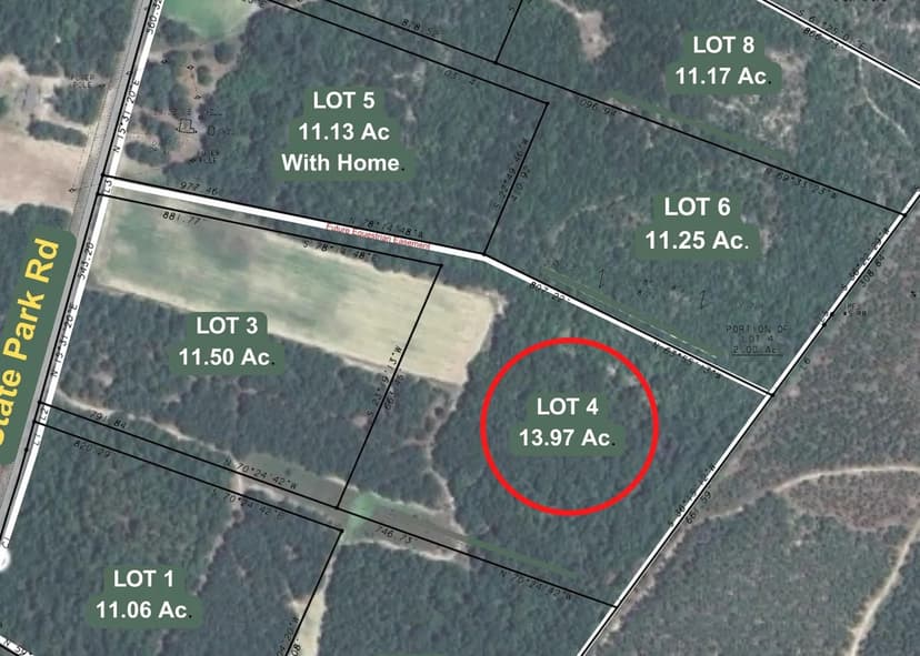 Property from Lot 4 13.97 Acre State Park Road - KW