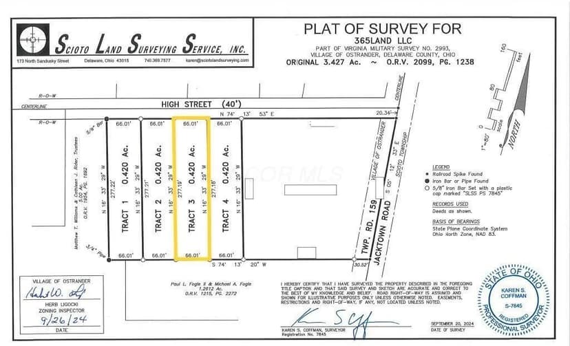 Property from 0 E High Street #Tract 3 - KW