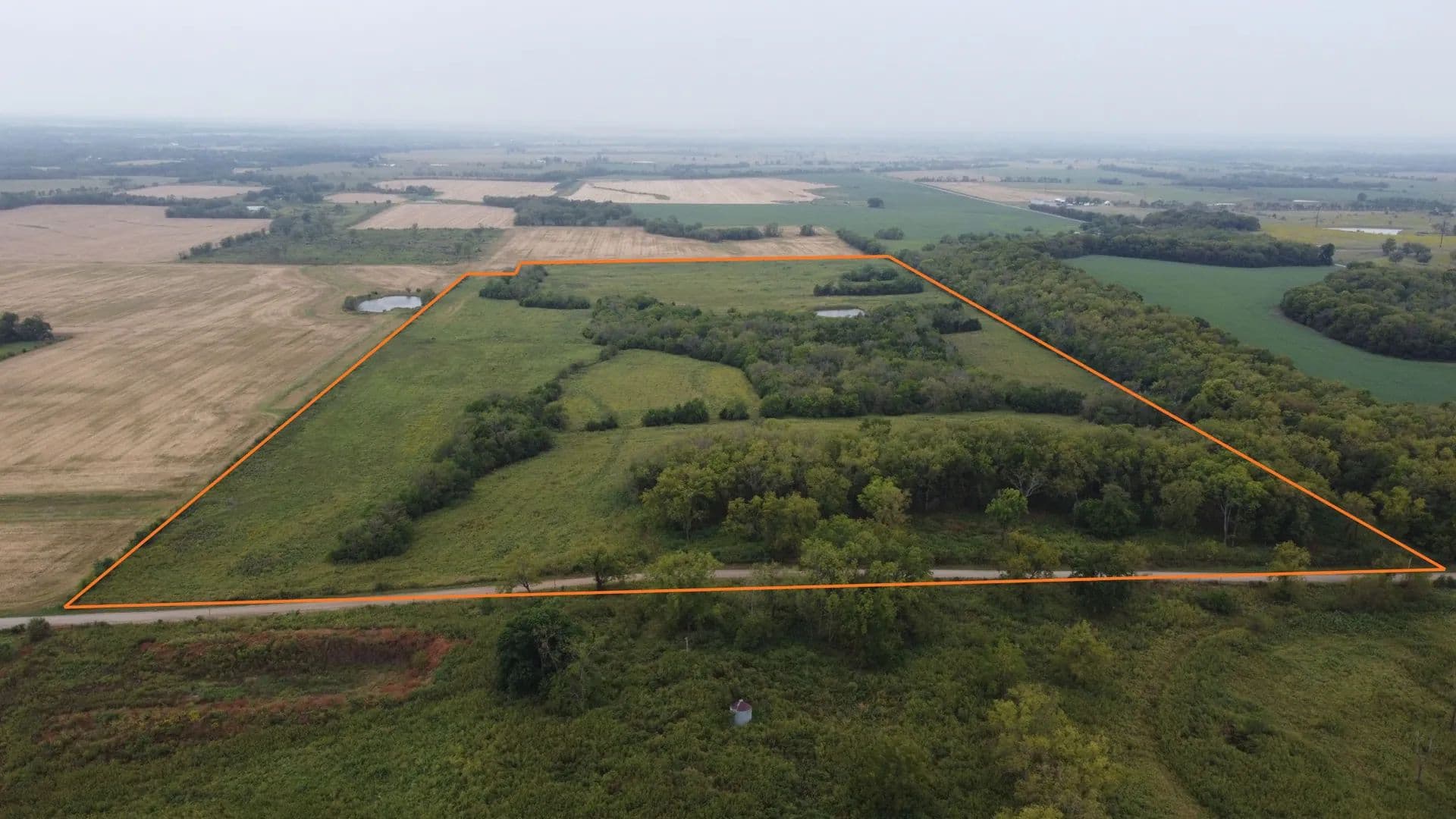 Prime 80±-Acre Hunting Tract with Timber, Grasses, & Pond – Neosho County - Walnut, Kansas, 66780