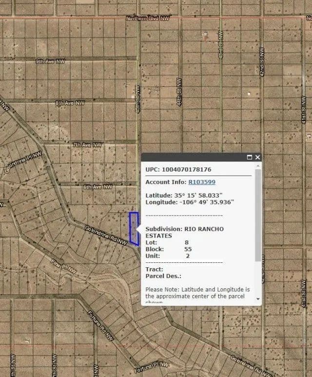 Land -Single Family Acreage in Rio Rancho - Rio Rancho, New Mexico, 87124