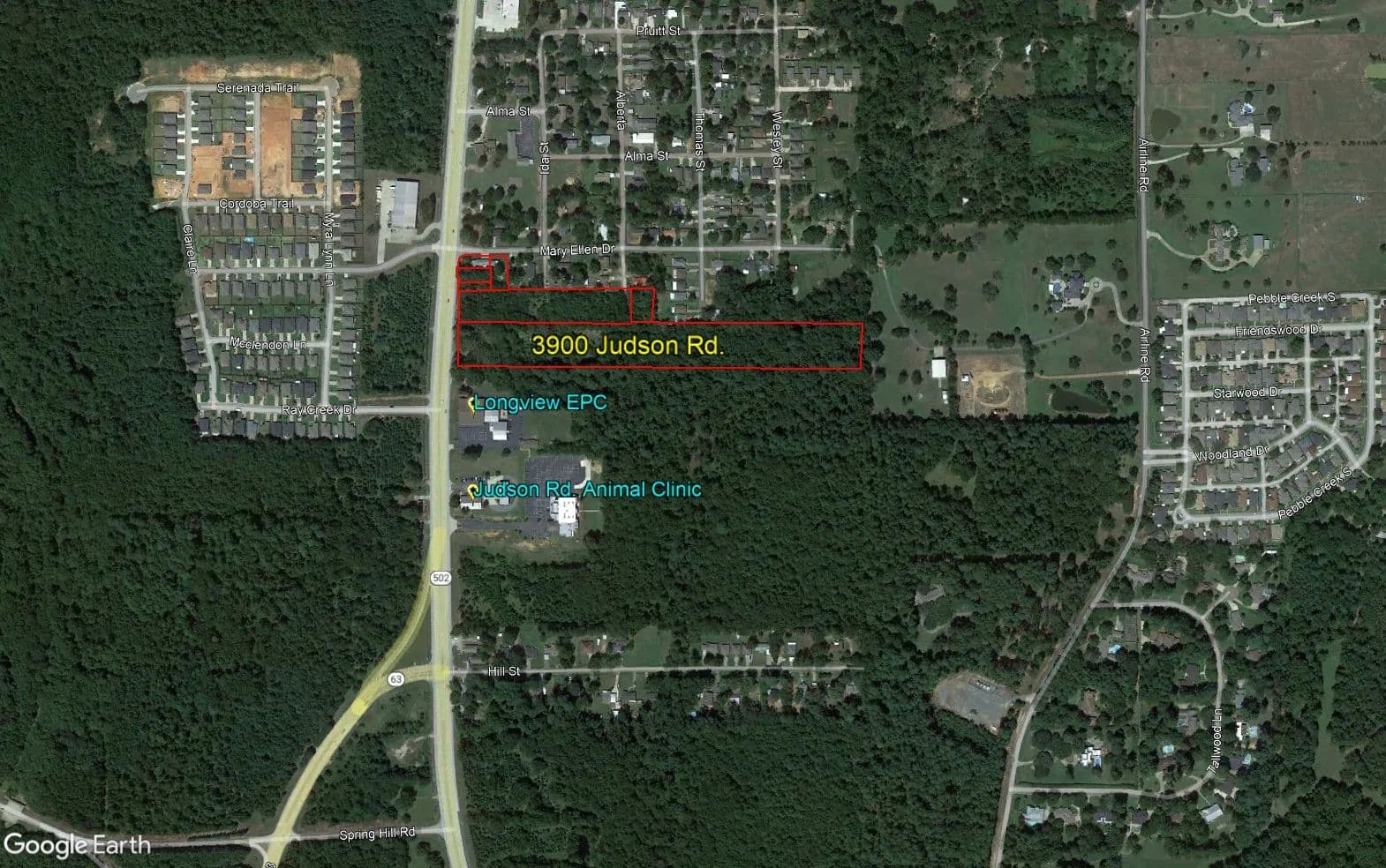 Vacant Land (10+ Acres) in Longview - Longview, Texas, 75605