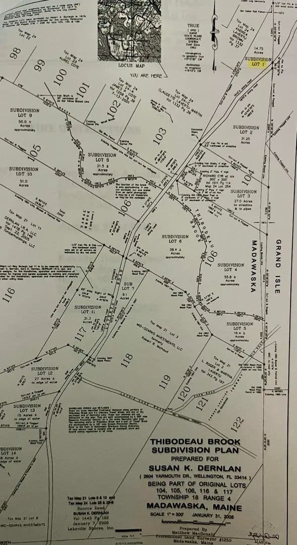 14.75 Acres of Land for Sale in Madawaska, ME - Madawaska, Maine, 04756