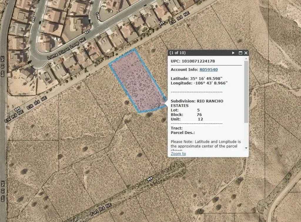 Land -Single Family Acreage in Rio Rancho - Rio Rancho, New Mexico, 87144