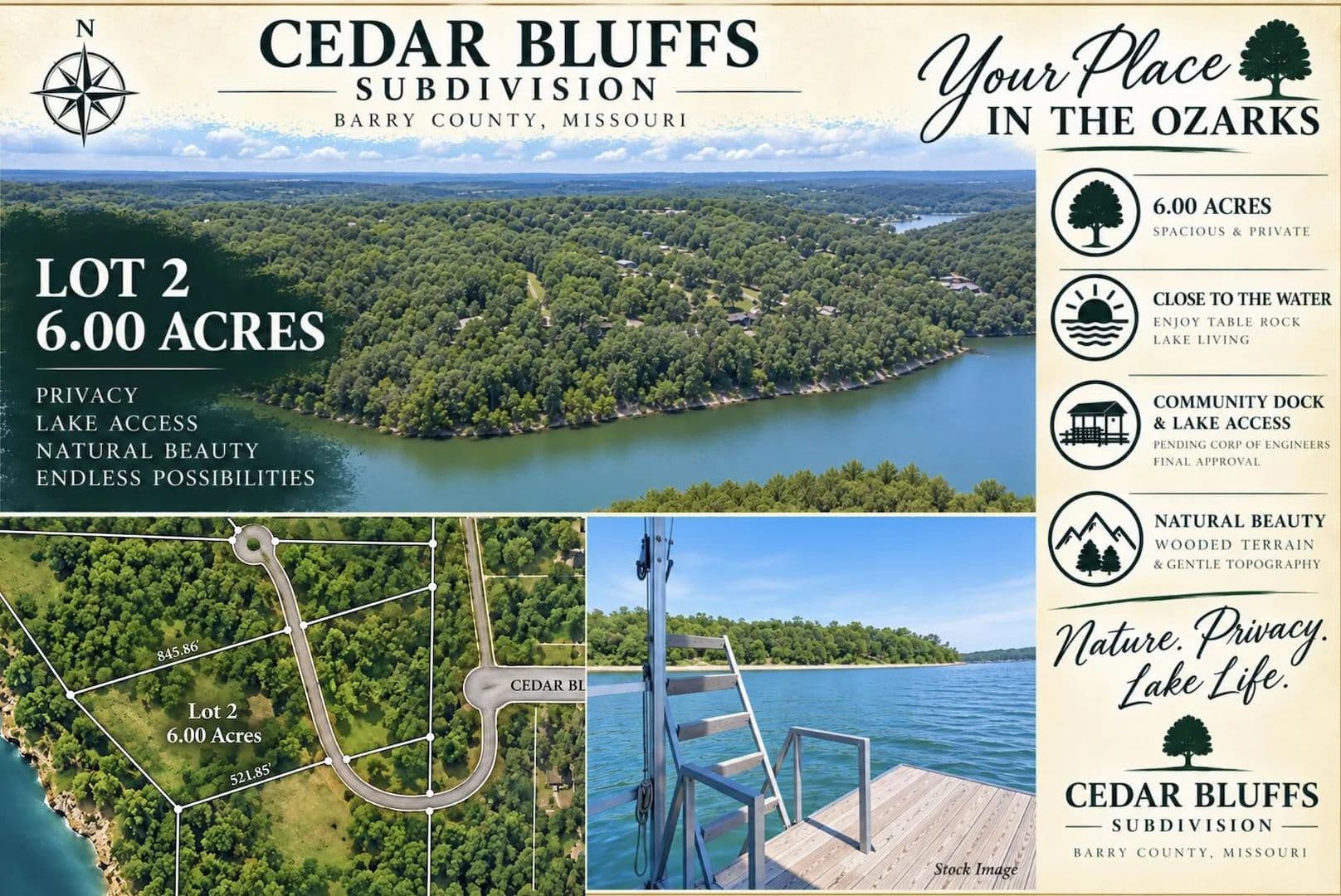 5 Acres of Land for Sale in Shell Knob, MO - Shell Knob, Missouri, 65747