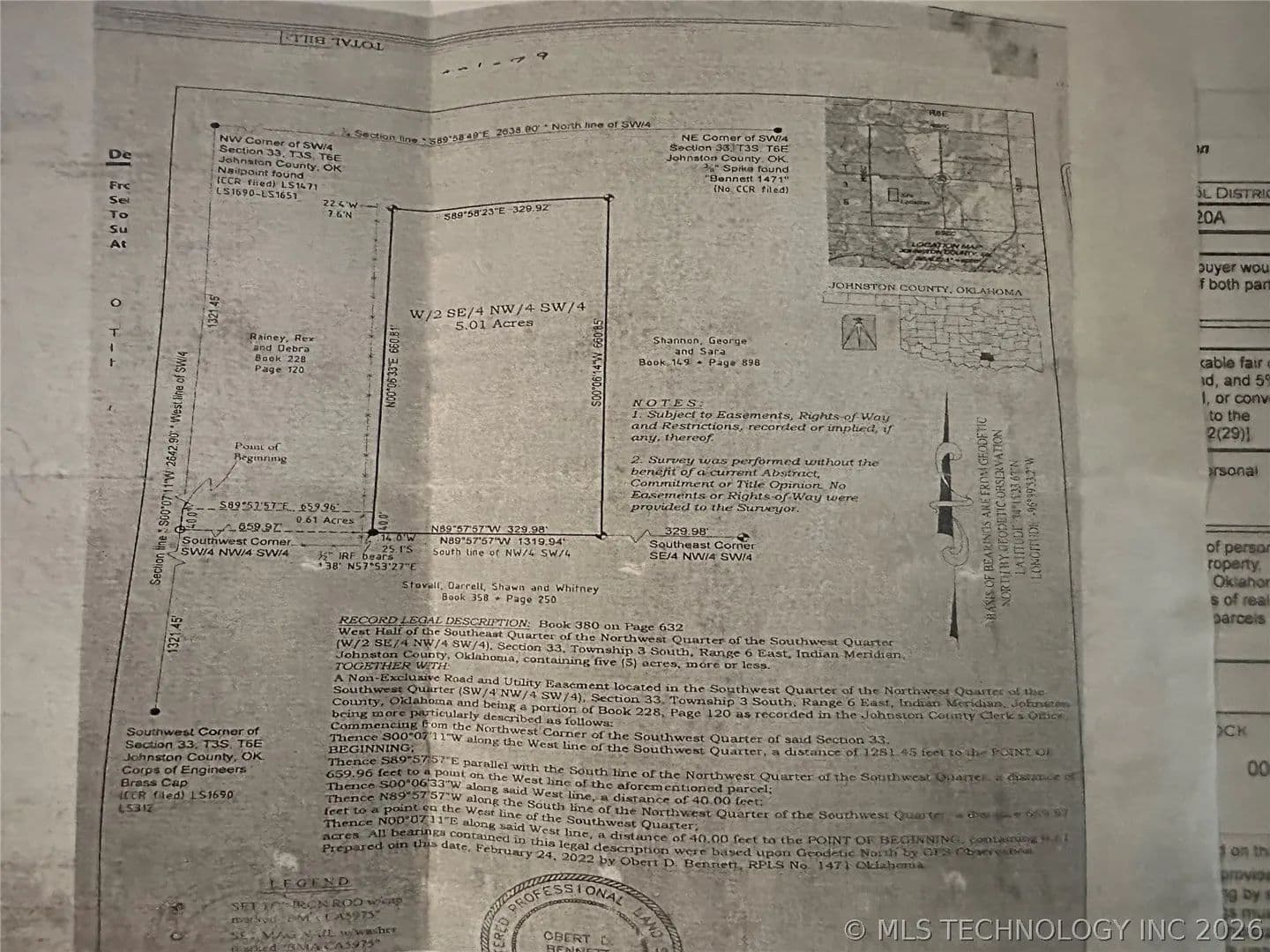 5 Acres of Land for Sale in Tishomingo, Oklahoma - Tishomingo, Oklahoma, 73460