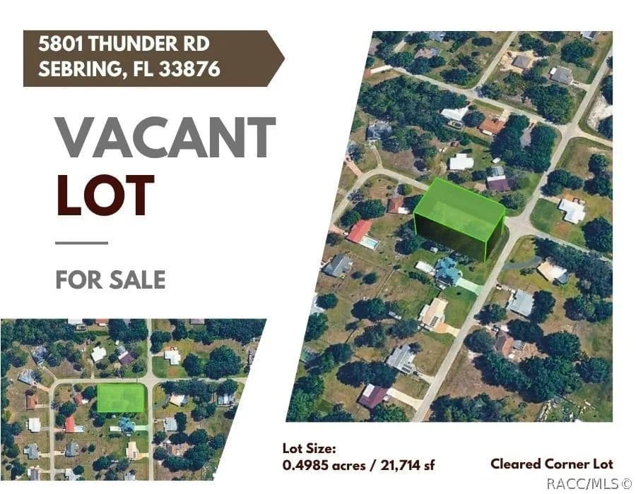 0.5 Acres of Land for Sale in Sebring, FL - Sebring, Florida, 33876