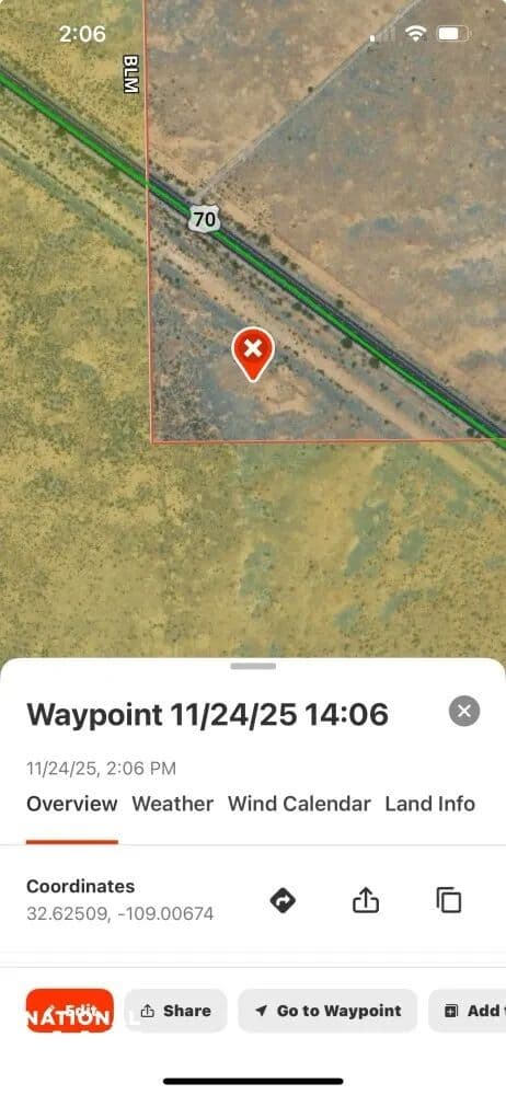 Hidalgo Ranches Parcel 6 3.17 acre on Hwy 70 Near Virden AZ/NM Line Cell Tower Location.