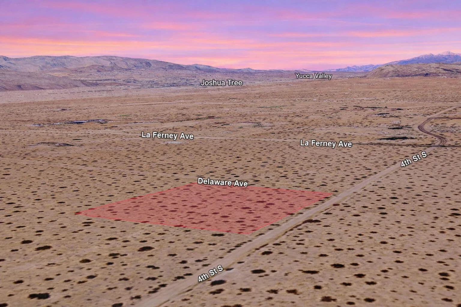 Property from 4th Street S - KW - Joshua Tree, California, 92252