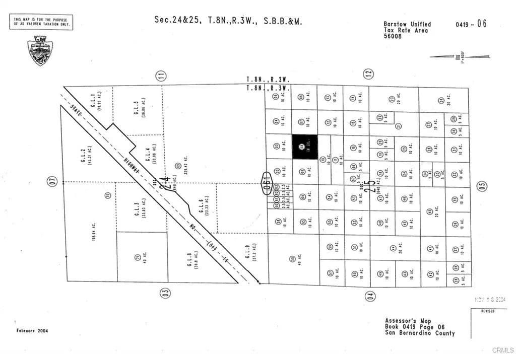 Land -Single Family Acreage in Barstow - Barstow, California, 92311