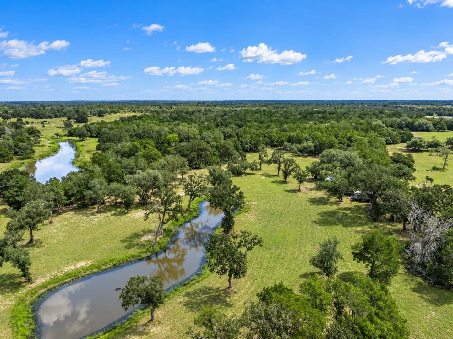 16± Acre Recreational Retreat with Cabin & Pond - Hallettsville, Texas, 77964