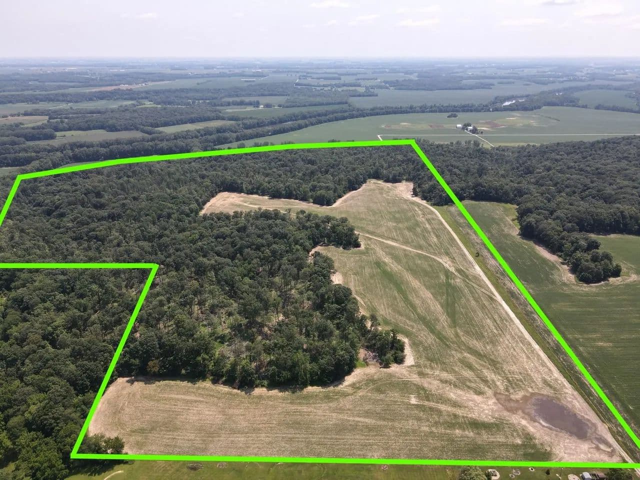 188 Acres For Sale in Carroll County, Indiana – Tillable Farm & Whitetail Hunting Land - Burnettsville, Indiana, 47926