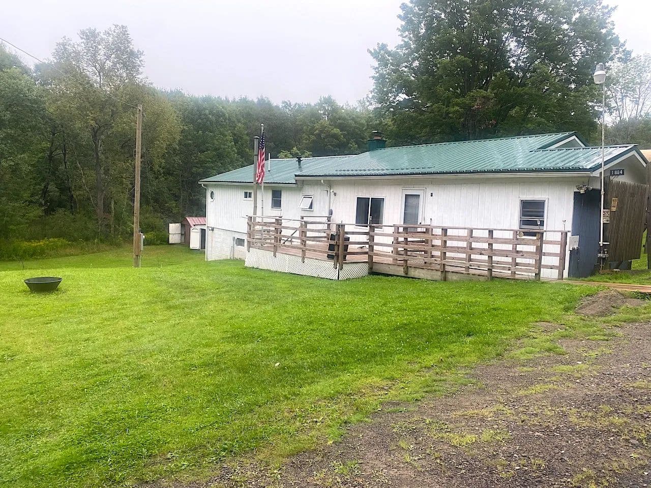 Country Home with Outbuildings, Pond and Stream on 3 acres in Wellsville NY 1884 County Road 18 - Wellsville, New York, 14895