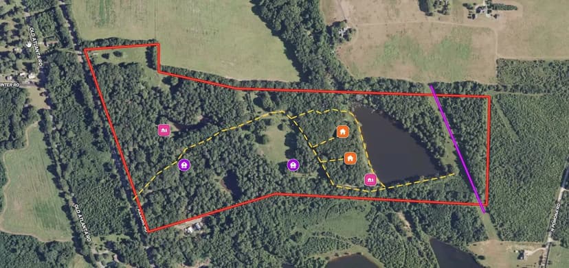 83.32 acres in Spalding County with 2 lakes.