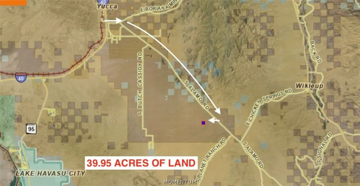 39.95 Acres of Land for Sale in Yucca, AZ - Yucca, Arizona, 86438