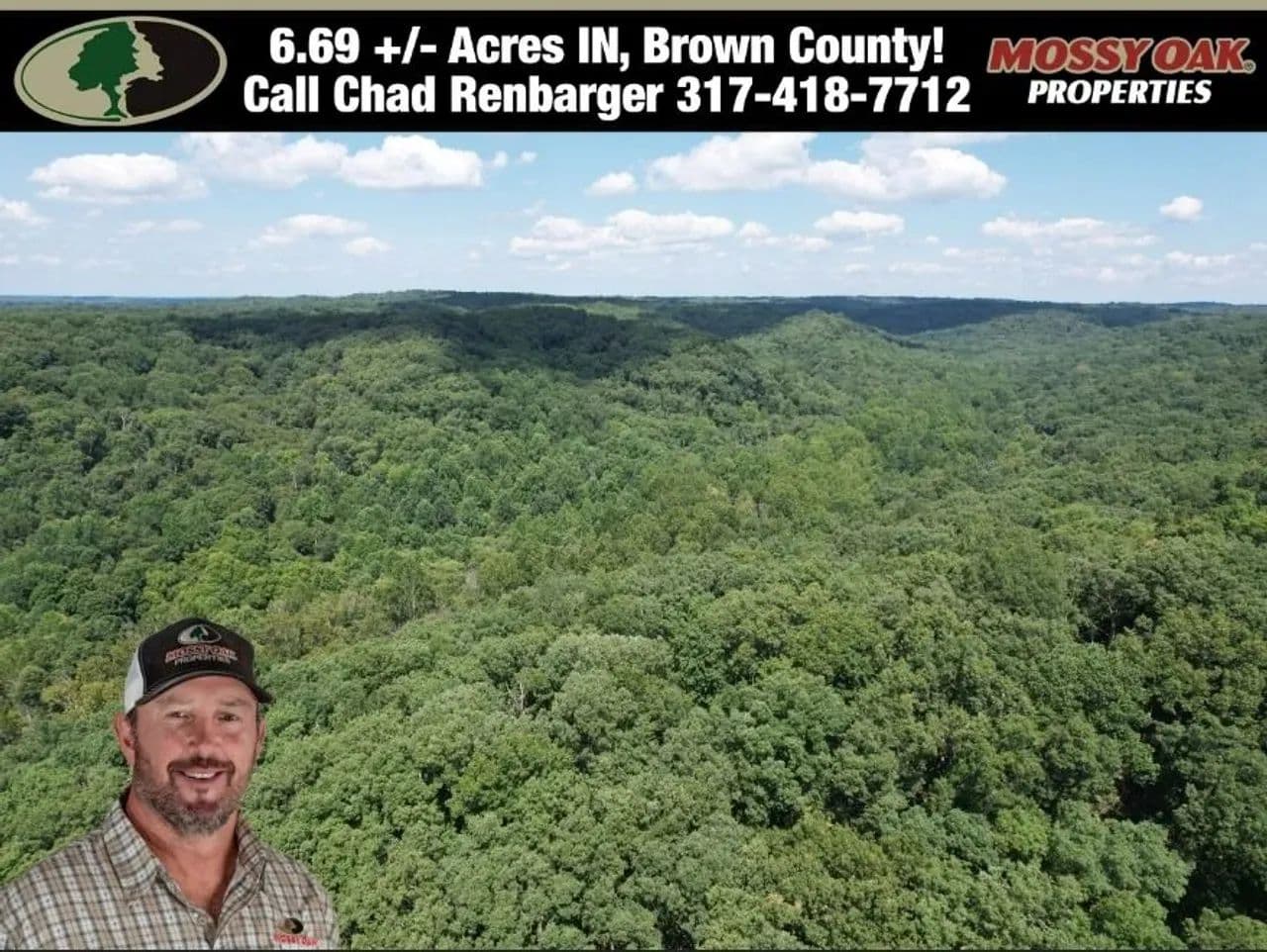 6.69 Acres Brown County, Borders Yellowwood State Forest - Nashville, Indiana, 47448