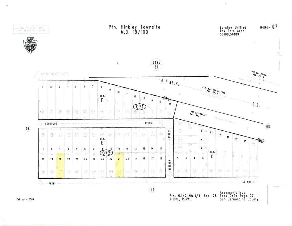 Lots & Land-Other in Hinkley - Hinkley, California, 92347