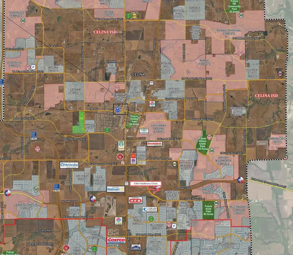 10.78 Acres of Land for Sale in Celina, Texas - Celina, Texas, 75009
