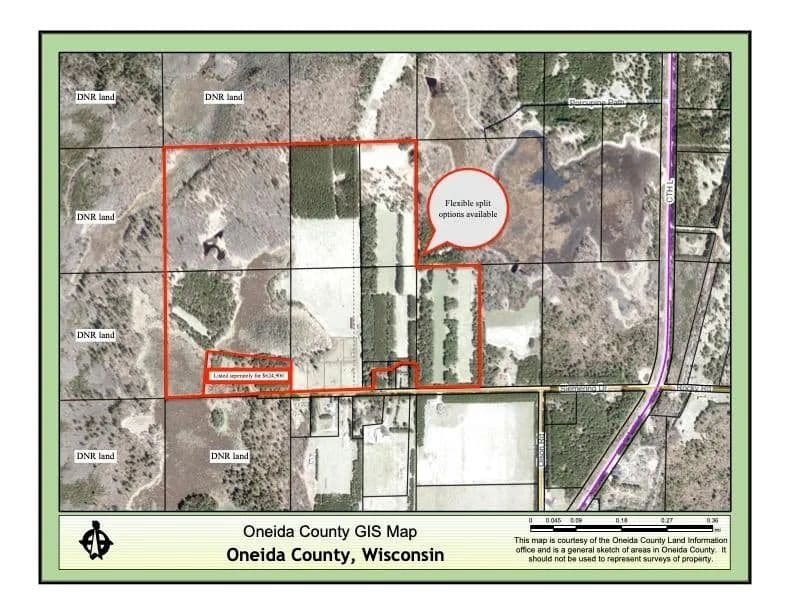 Vacant Land (10+ Acres) in Tomahawk