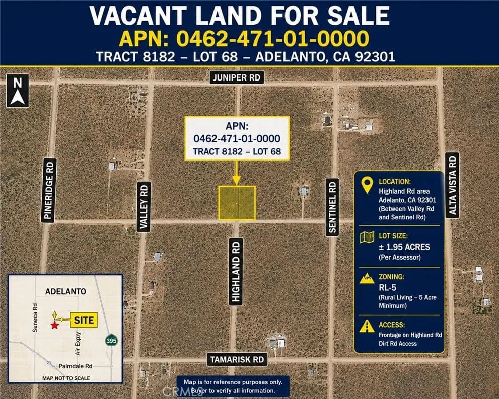 Vacant Land in Adelanto - Adelanto, California, 92301