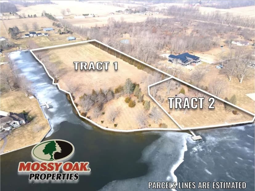 ONLINE ONLY AUCTION- 797 Middle Lake Dr Coldwater, MI 46903 | Tract 1: 6.69± Ac Lakefront | Tract 2: Lake House
