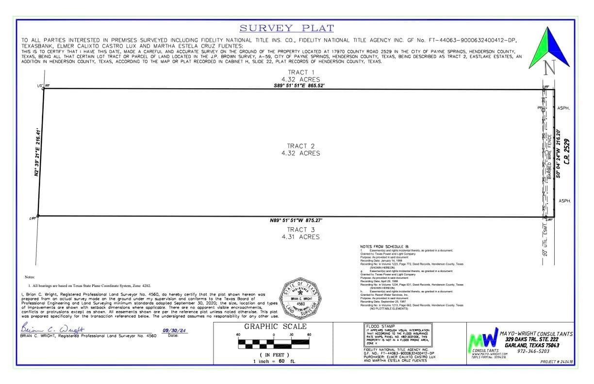 4.32 Acres of Land for Sale in Payne Springs, TX - Payne Springs, Texas, 75124