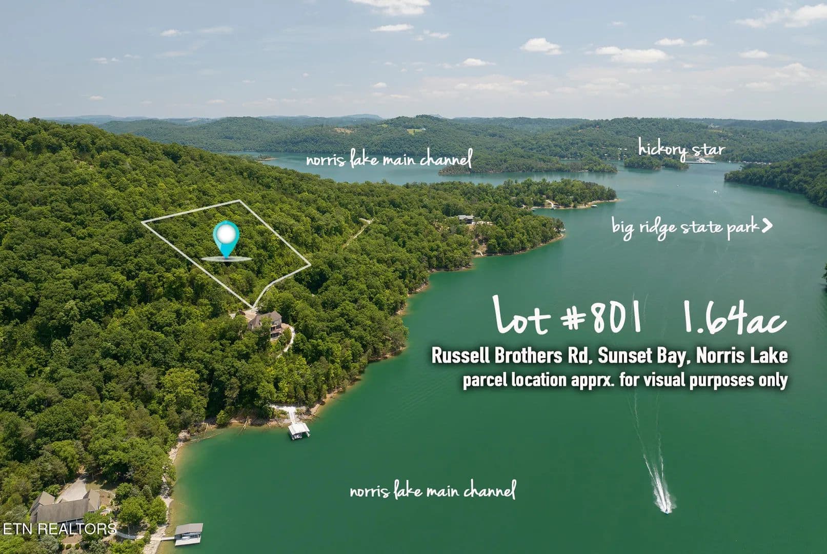 Property from Lot 801 Russell Brothers Rd - KW - Sharps Chapel, Tennessee, 37866
