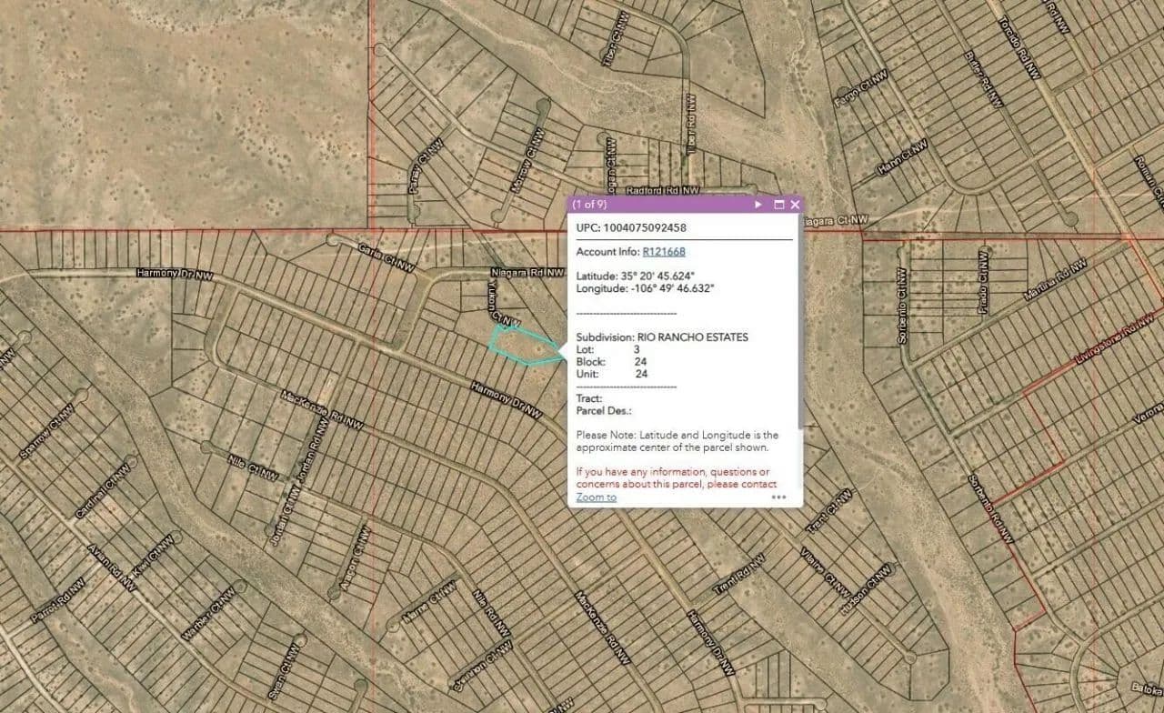 Land -Single Family Acreage in Rio Rancho - Rio Rancho, New Mexico, 87144