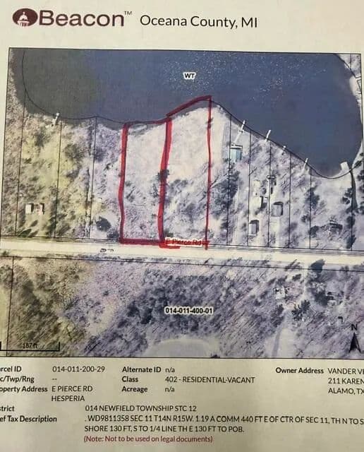 Property from 8468 E Pierce Road - KW - Hesperia, Michigan, 49421