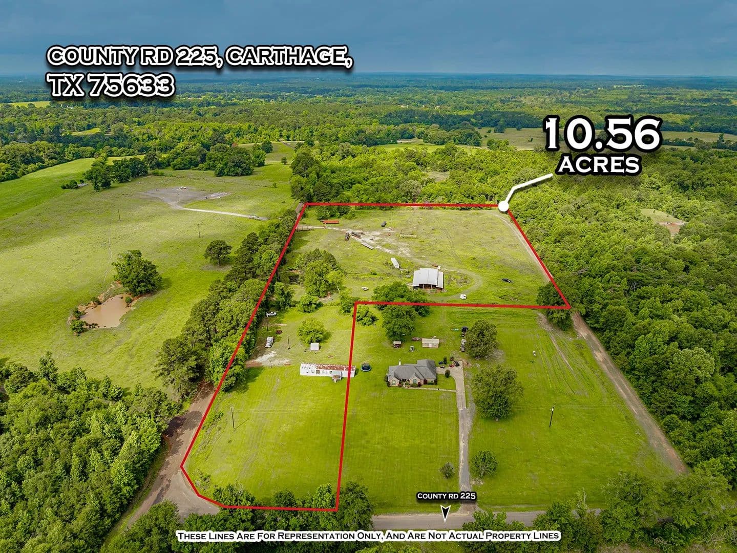 10.56 Acres of Land for Sale in Carthage, TX - Carthage, Texas, 75633