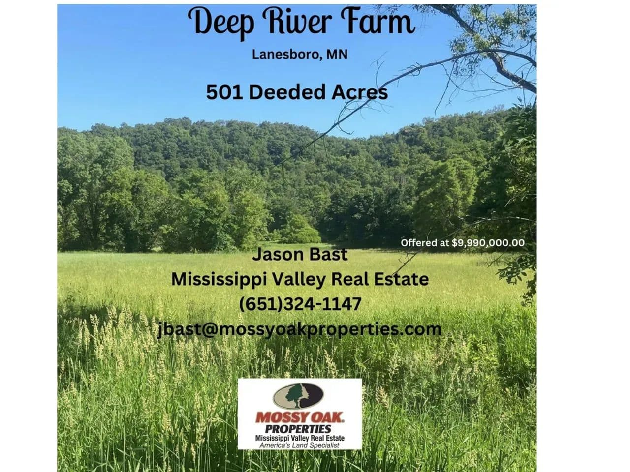 Deep River Farm  - Legacy Property - land for sale