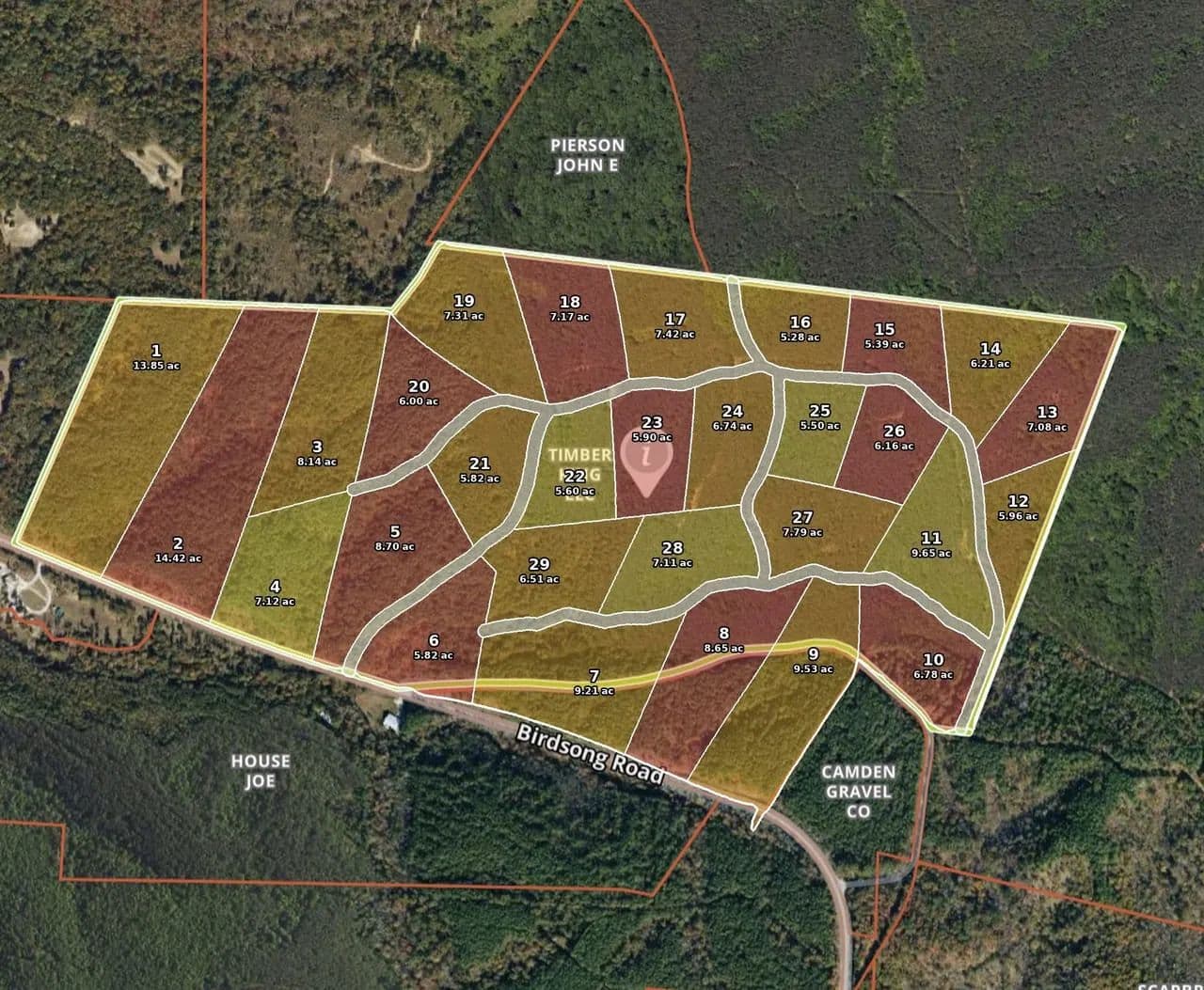 Discover Your 6.16-Acre Haven at Birdsong Landing in Benton County! - Holladay, Tennessee, 38341
