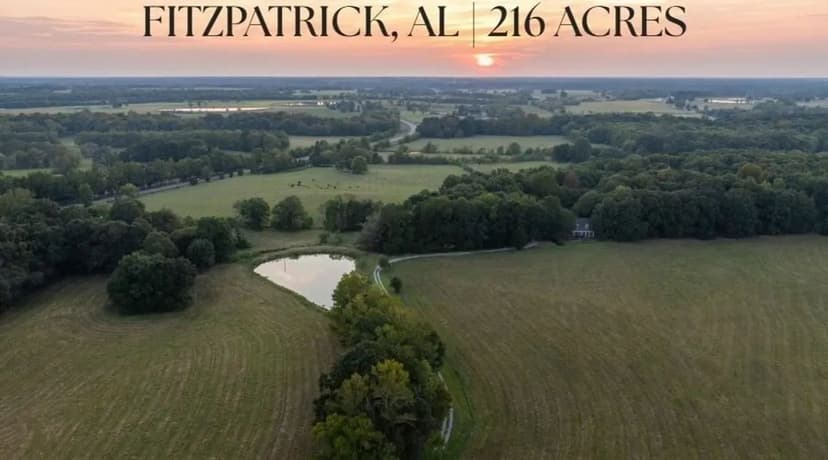 Panther Creek Farms: 216 Acres in Fitzpatrick with Gorgeous Country Home