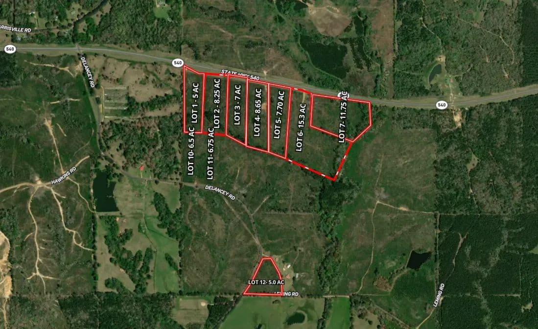 15.3 Acres (Lot 6) in Simpson County in Braxton, MS - Braxton, Mississippi, 39044