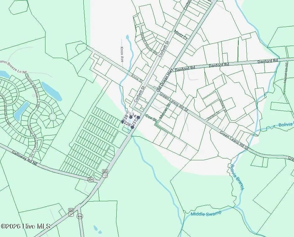 Property from 1.24 Acres Old Ocean Highway - KW - Bolivia, North Carolina, 28422
