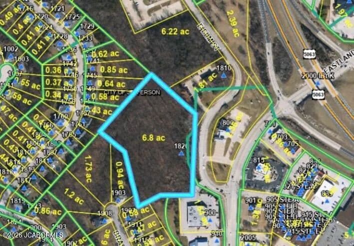 6.8 Acres of Land for Sale in Jefferson City, Missouri - Jefferson City, Missouri, 65101