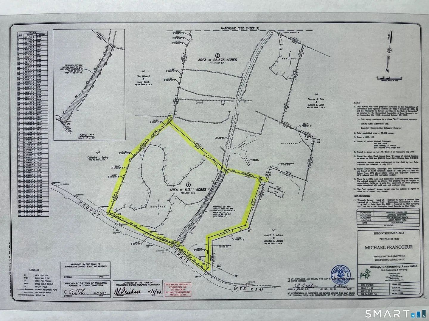 Property from 849 Pequot Trail #Lot 1 - KW - Stonington, Connecticut, 6378