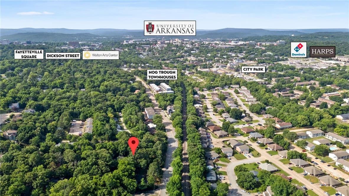 Property from 0.74 +/- AC 1624 N Gregg Avenue - KW - Fayetteville, Arkansas, 72703